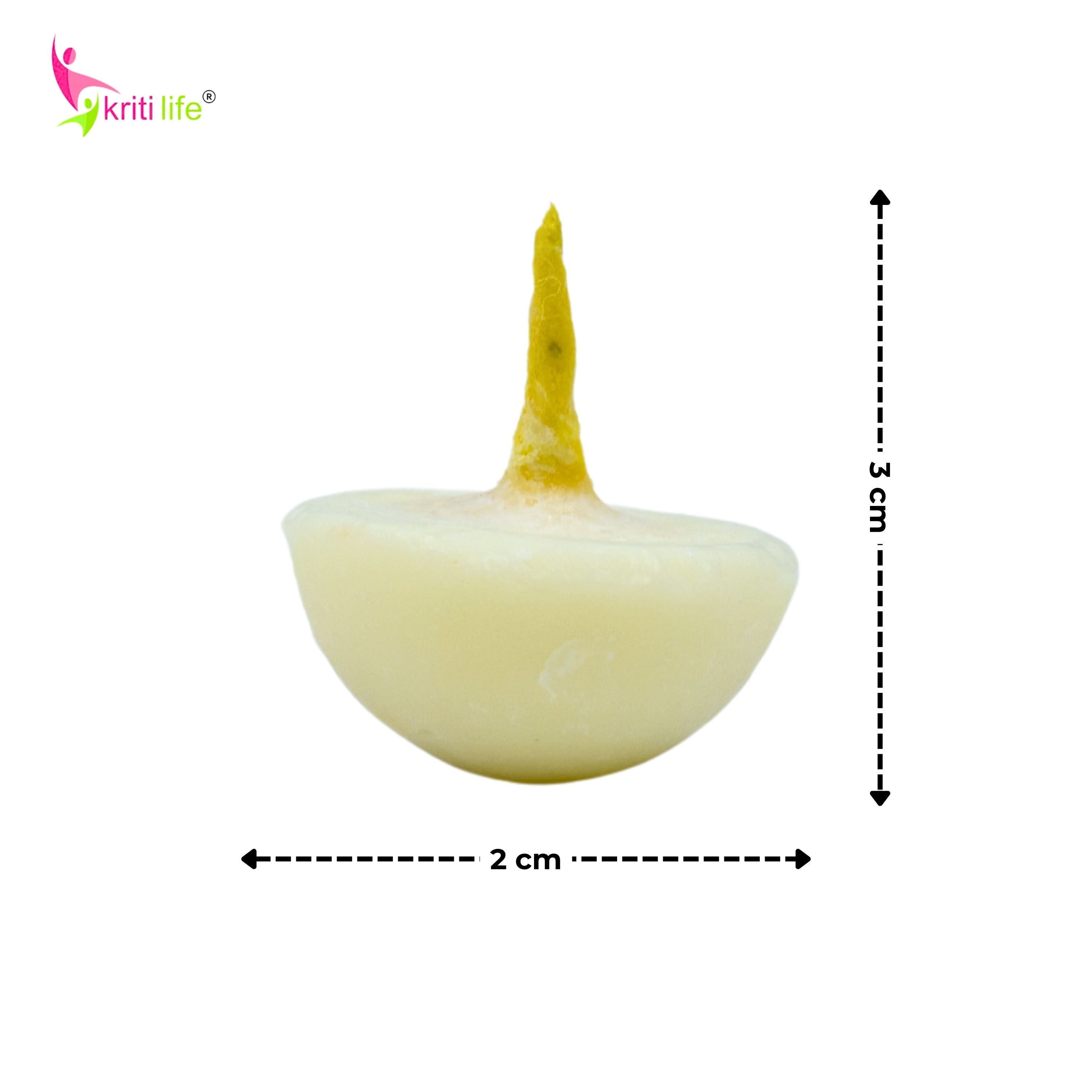 Kriti Life Scented Ghee Jyot Batti 100 Pcs for Puja Rituals