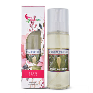 Kriti Life Room Spray - Kewra 165 ML Long-Lasting Fragrance for Home &amp; Office.