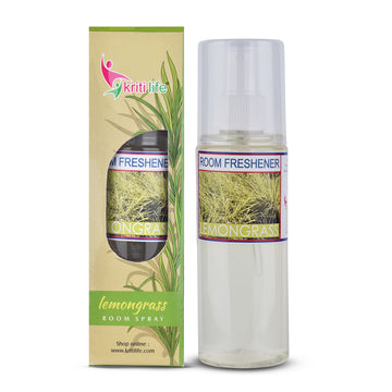 Kriti Life Room Spray - Lemon Grass 165 ML Long-Lasting Fragrance for Home &amp; Office