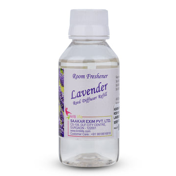 Kriti Life Reed Diffuser Refill - Lavender 90ML Long-Lasting Room Fragrance