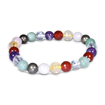 Natural 7 Chakra Healing Stone Crystal Bracelet |  attract positive energy