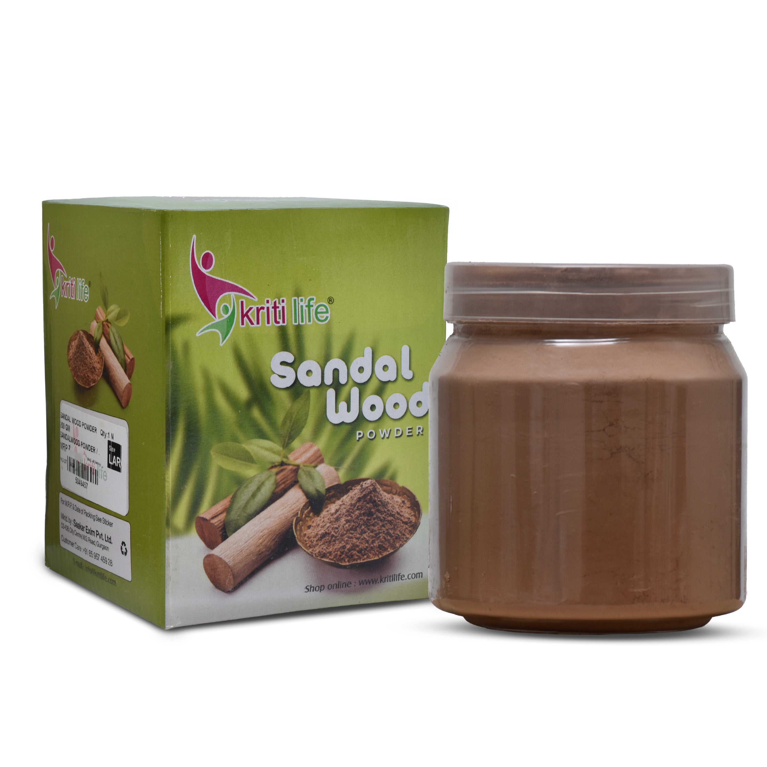 Organic Sandalwood/Chandan Powder 200gm for Puja  - 100% Pure &amp; Natural Fragrance