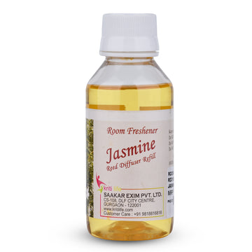 Kriti Life Reed Diffuser Refill - Jasmine 90ML Long-Lasting Room Fragrance