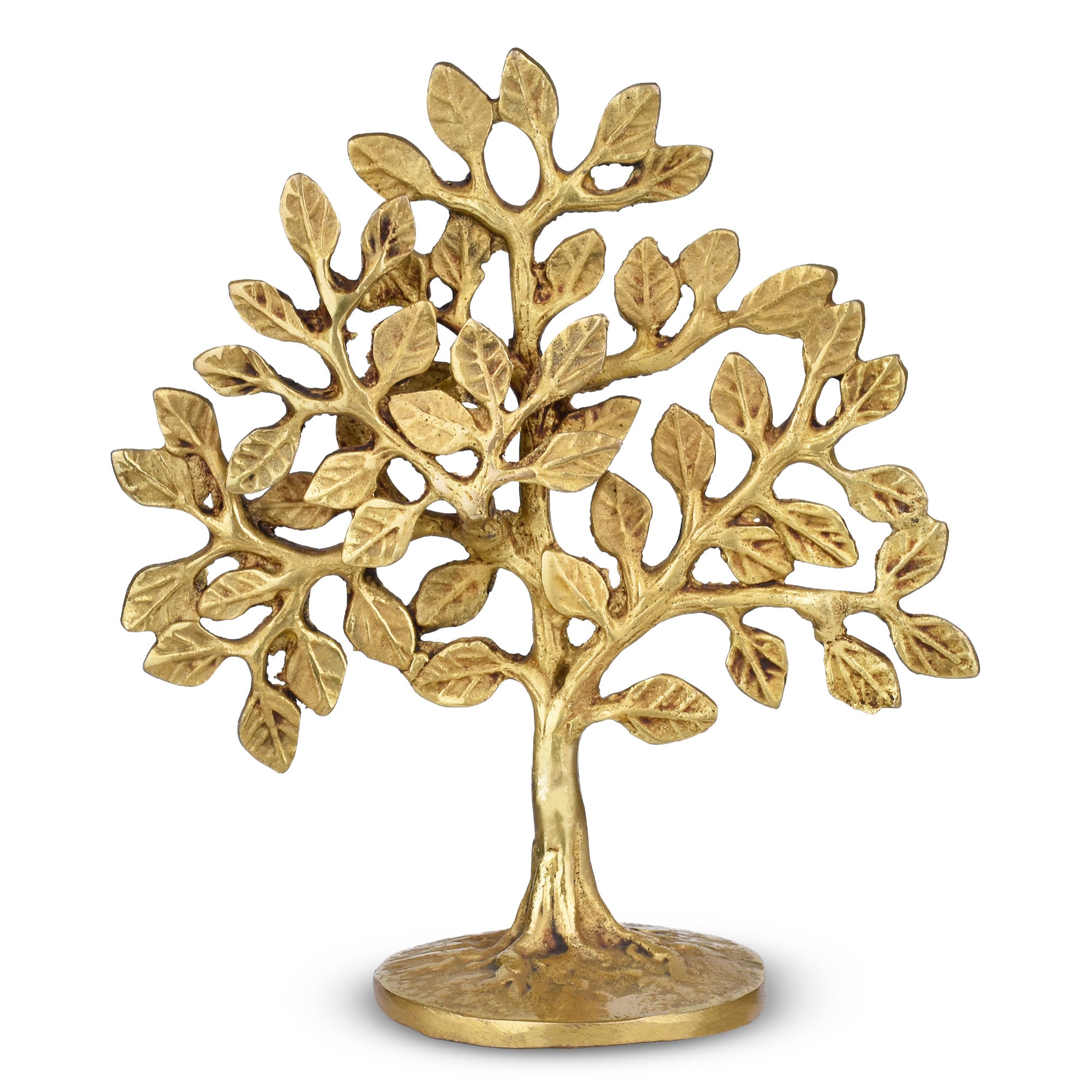 Brass Kalpvriksha Tree – Wish Fulfilling Tree 7 inches for Home Decor & Vastu, Prosperity & Good Luck