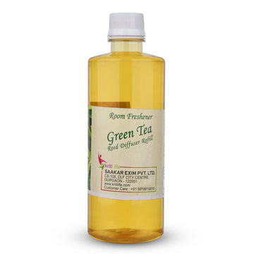 Kriti Life Reed Diffuser Refill - Green Tea 450ML Long-Lasting Room Fragrance
