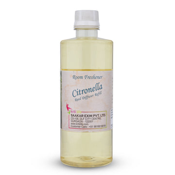 Kriti Life Reed Diffuser Refill - Citronella 450ML Long-Lasting Room Fragrance