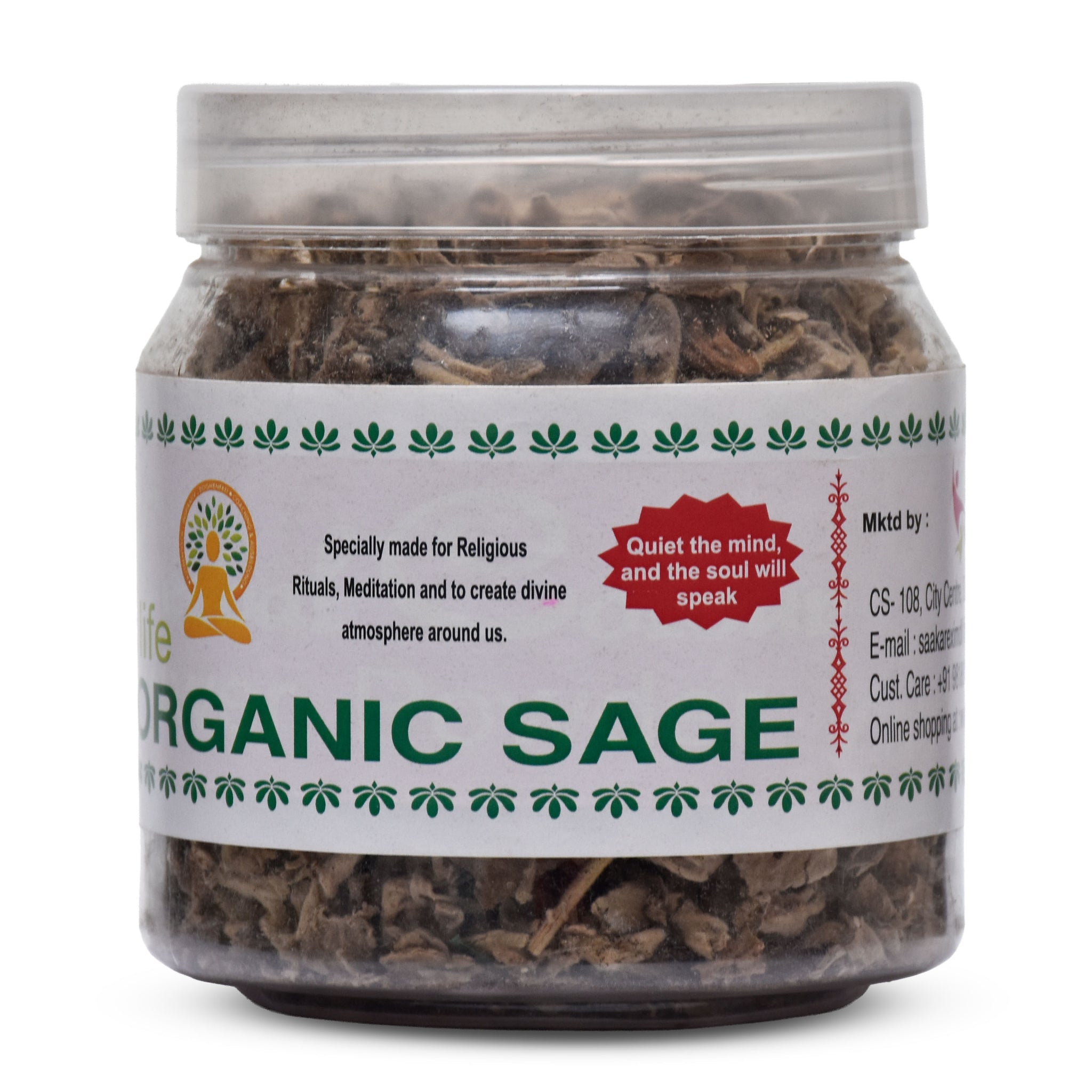 Organic Sage for Puja - 100% Natural &amp; Pure Herb for Cleansing