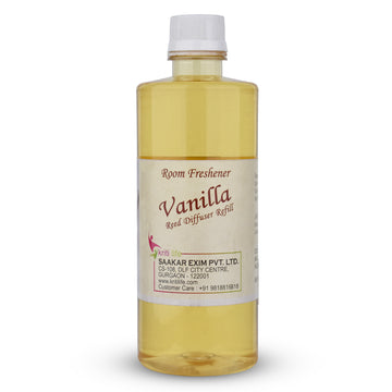 Kriti Life Reed Diffuser Refill - Vanilla 450ML Long-Lasting Room Fragrance